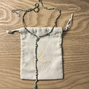 Kendra Scott African Turquoise Drop Necklace